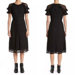 NWT | Authentic Burberry | black lace midi dress